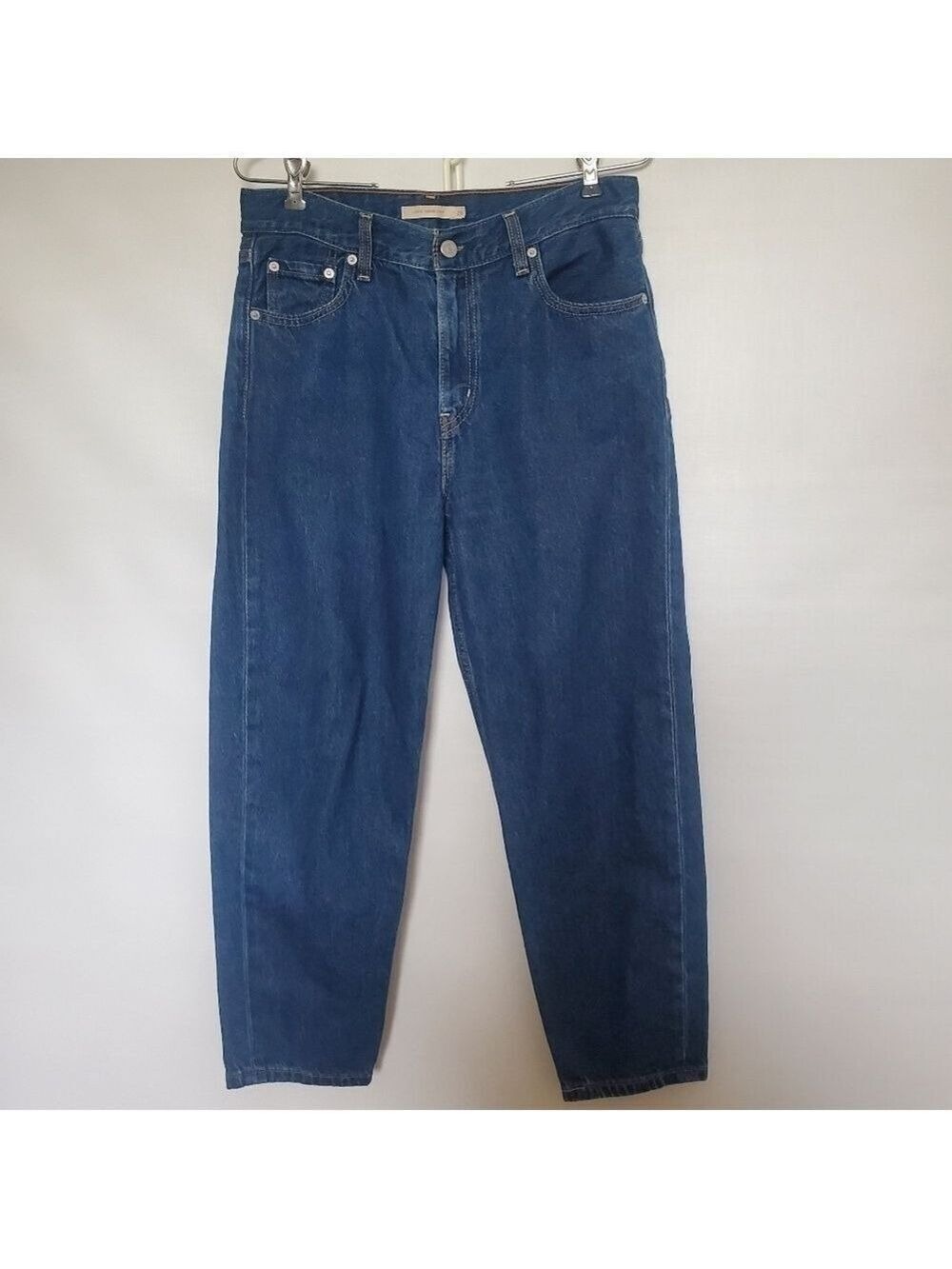LEVI'S 'LOOSE TAPER CROP' JEANS 90'S INSPIRED RELAXED DARK WASH BLUE WOMENS 26